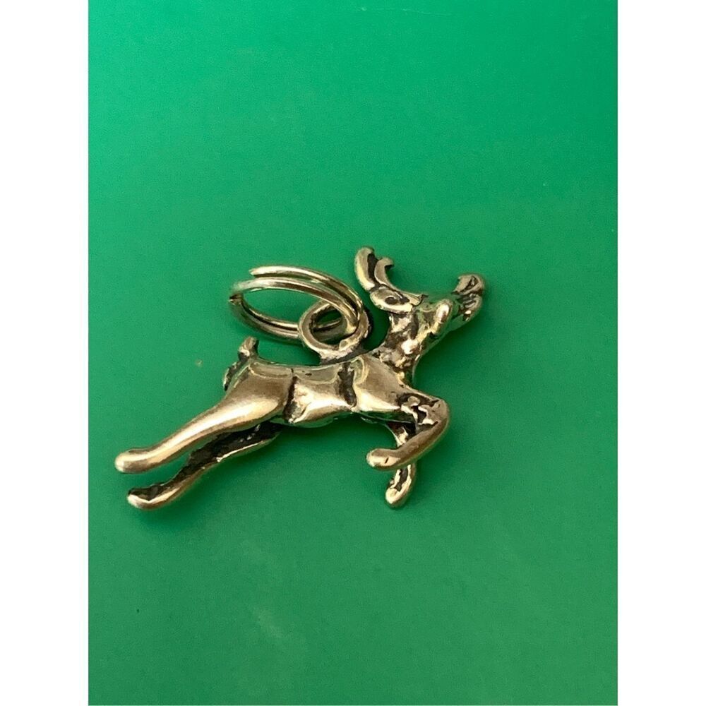 Reindeer Sterling Silver Jewelry Charm #holiday